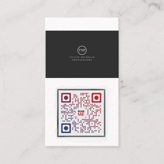 D'appel Carte de visite de code QR (Devant)