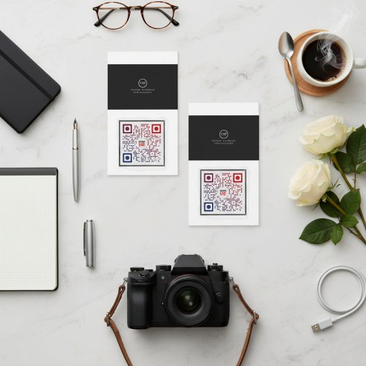 D'appel Carte de visite de code QR