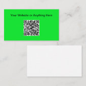 D'appel Carte de visite de code QR de petite quantité budg (Devant / Derrière)