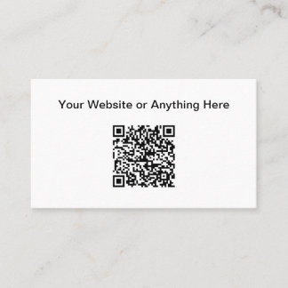 D'appel Carte de visite de code QR de petite quantité budg