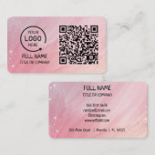D'appel Carte de visite de code QR professionnel pour busi (Devant / Derrière)