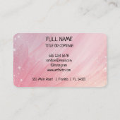 D'appel Carte de visite de code QR professionnel pour busi (Dos)