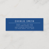 D'appel Carte de visite de diplômé à typographie moderne s (Dos)