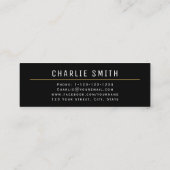 D'appel Carte de visite de diplômé de typographie simple m (Dos)