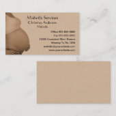 D'appel Carte de visite de femme enceinte (Devant / Derrière)