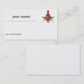 D'appel Carte de visite de franc-maçons d'or (Devant / Derrière)