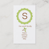 D'appel Carte de visite de hibou (#BUS002) (Dos)