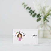 D'appel carte de visite de jonglerie de maman (Debout devant)