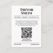 D'appel Carte de visite de journal, Auto Réparer voiture M (Dos)