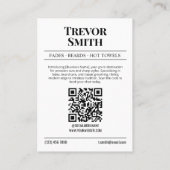 D'appel Carte de visite de journal, Barbier & Grooming Sty (Dos)