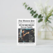 D'appel Carte de visite de journal, Barbier & Grooming Sty (Debout devant)