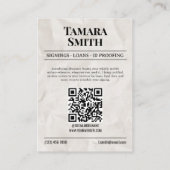 D'appel Carte de visite de journal, notaire mobile certifi (Dos)