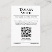 D'appel Carte de visite de journal, photographe profession (Dos)