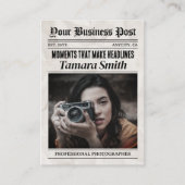 D'appel Carte de visite de journal, photographe profession (Devant)