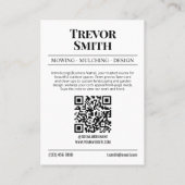 D'appel Carte de visite de journal, soins de la pelouse et (Dos)