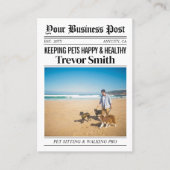 D'appel Carte de visite de journaux, pots de mouche et mar (Devant)