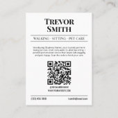 D'appel Carte de visite de journaux, pots de mouche et mar (Dos)