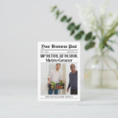 D'appel Carte de visite de journaux, Service de livraison  (Debout devant)