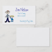 D'appel Carte de visite de papa (Devant / Derrière)