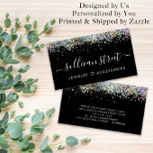 D'appel Carte de visite de Parties scintillant holographiq