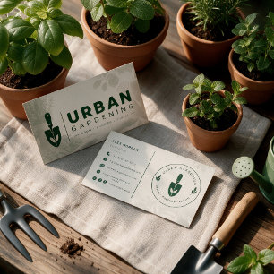 D'appel Carte de visite de pépinière pour jardinier urbain