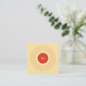 D'appel Carte de visite de rencontres Graphic Sun Hello | (Debout devant)