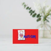 D'appel Carte de visite de sensibilisation sur l'autisme (Debout devant)