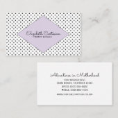 D'appel Carte de visite d'étoiles modernes violets (Devant / Derrière)