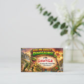 D'appel Carte de visite dinosaure cool pour enfants plus â (Debout devant)