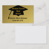D'appel Carte de visite d'obtention du diplôme d'or (Devant / Derrière)