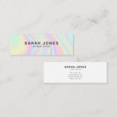 D'appel Carte de visite holographique moderne et élégant (Devant / Derrière)