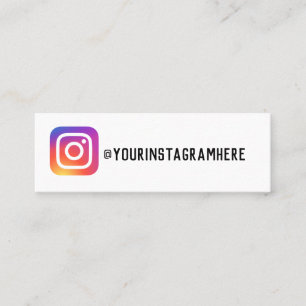 D'appel carte de visite instagram