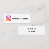 D'appel carte de visite instagram (Devant / Derrière)