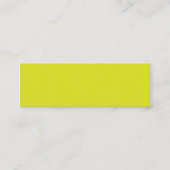 D'appel Carte de visite jaune minimaliste (Devant)