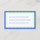D'appel Carte de visite Jolis bleuets et crocus bleus (Dos)
