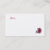 D'appel Carte de visite Maman rose fée (Dos)