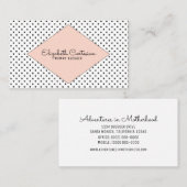 D'appel Carte de visite moderne de corail d'étoiles (Devant / Derrière)