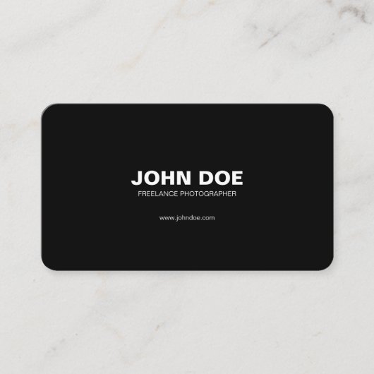 D'appel Carte de visite moderne noir et blanc avec code QR (Devant)