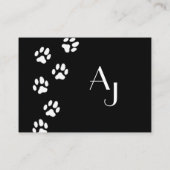 D'appel Carte de visite Noir Personnalisé Pour Catalogue (Dos)