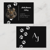 D'appel Carte de visite Noir Personnalisé Pour Catalogue (Devant / Derrière)