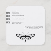 D'appel Carte de visite papillons Modern Cool (Dos)