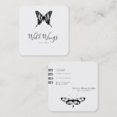 D'appel Carte de visite papillons Modern Cool (Devant / Derrière)