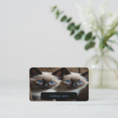 D'appel Carte de visite Personnalisable Pour Catterie (Debout devant)
