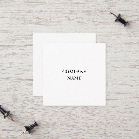 D'appel Carte de visite professionnelle 2,5" x 2,5" (Devant/Arrière en situation)