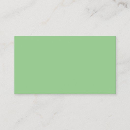 D'appel Carte de visite professionnelle verte menthe moder (Devant)