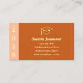 D'appel Carte de visite QR Code de remise de diplômes mode (Devant)