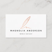 D'appel Carte de visite rose Gold Foil (Devant)