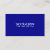 D'appel Carte de visite simple avec texte en bleu (Devant)