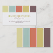 D'appel Carte de visite/télécartes de palette de couleurs (Devant / Derrière)