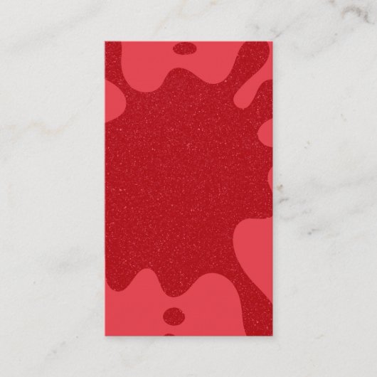D'appel Carte de visite Texture Éclaboussure Rouge Tomate (Devant)
